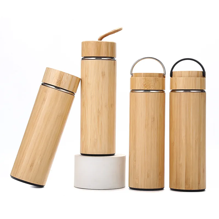 Engraved 500ml Bamboo Travel Tea Infuser