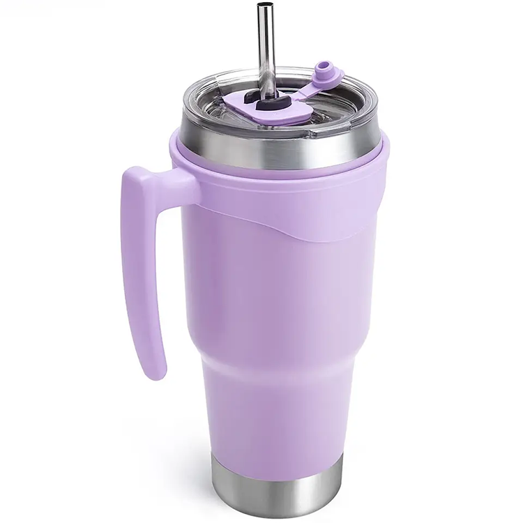 New Arrival Double Wall Stainless Steel Adventure 40oz Quencher Travel Mug with Insulated Handle