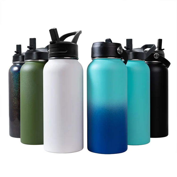 Private Label 32oz Leakproof Sports Insulation Flask Thermos Vacuum Stainless Steel Water Bottle Bulk