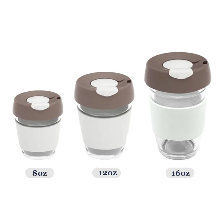 Reusable glass coffee cups