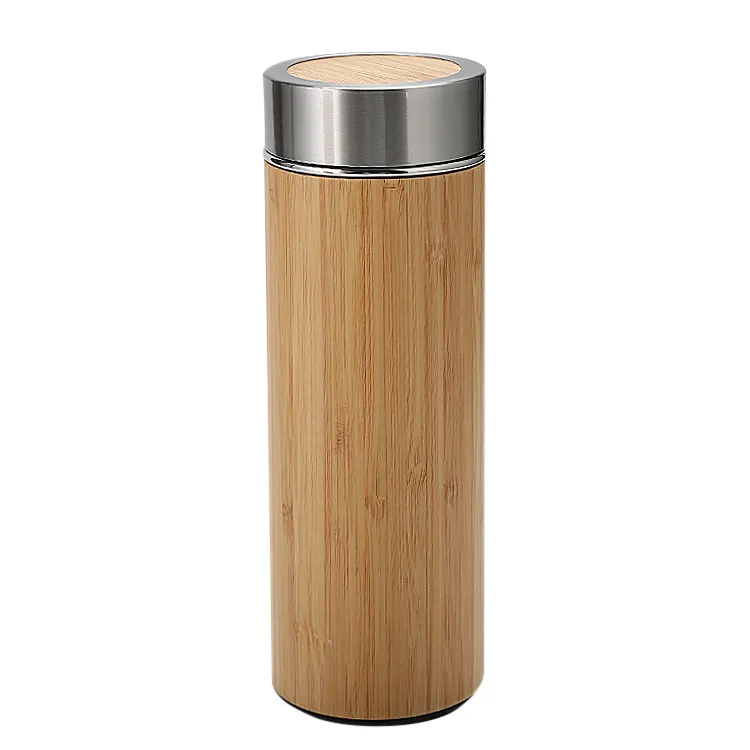 Bamboo Insulated Stainless Steel Bottles