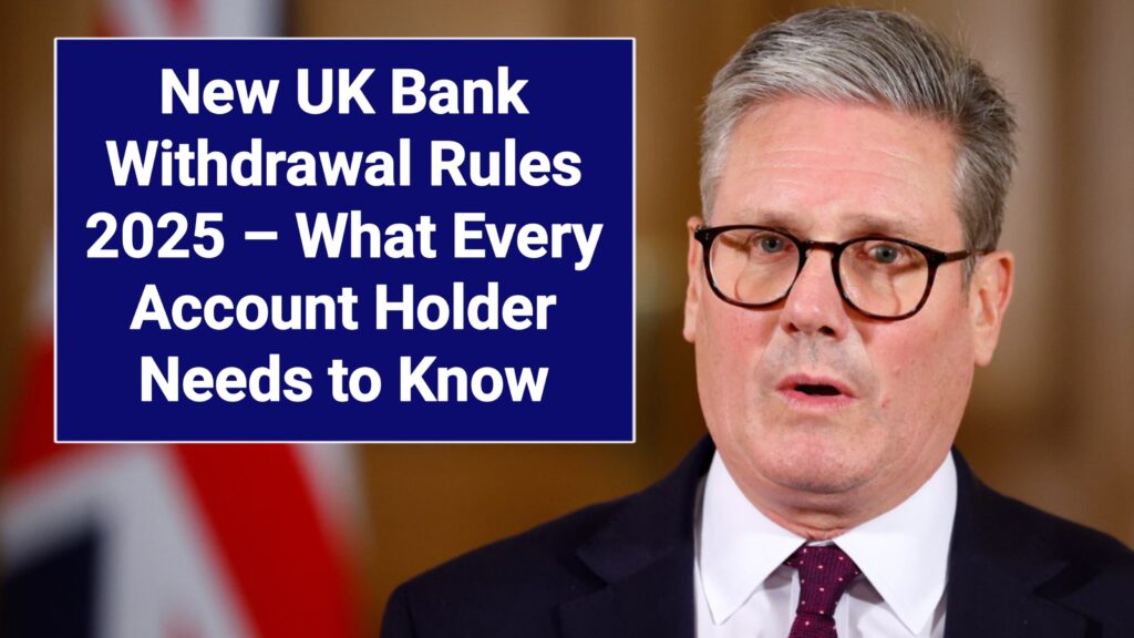 New UK Bank Withdrawal Rules 2025